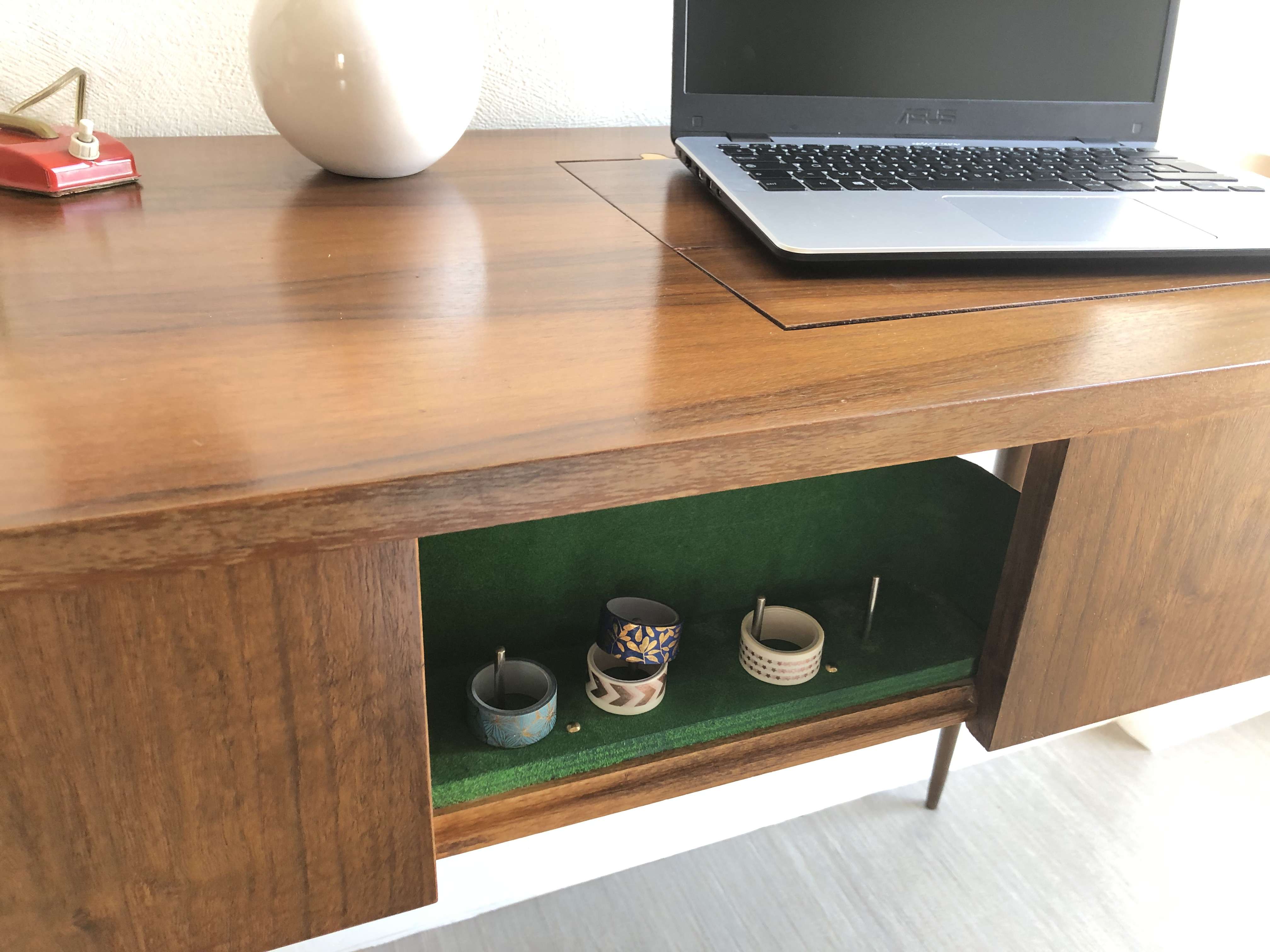 Desk former Cabinet sewing machine