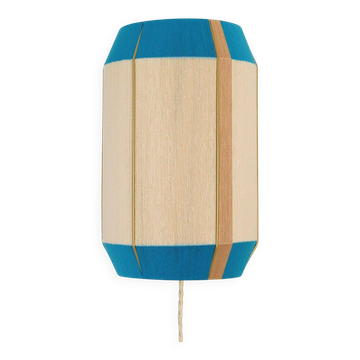 Large Prussian blue wall lamp – cinnamon