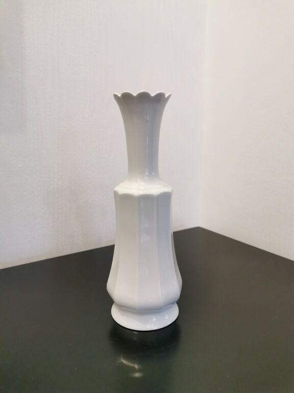 White ceramic vase bareuther vintage