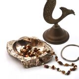 "ROC" bronze ashtray and catchall by Monique Gerber