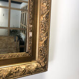 Old mirror wood and stucco 55cm X 73 cm