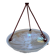 Sonover Art Deco ceiling light in pressed glass, suspended by cord – circa 19.