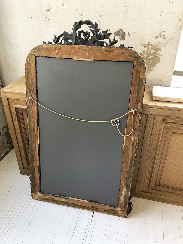 Louis Philippe mirror with pediment - 136x83cm