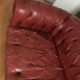Sofa chesterfield 2-3 places leather bordeaux