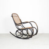 Classic Thonet bentwood rocking chair by Ton, 1950