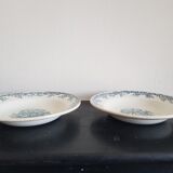 Set of 6 hollow plates iron earth