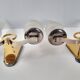 Pair of vintage bronze wall lamps house Libéros 1950