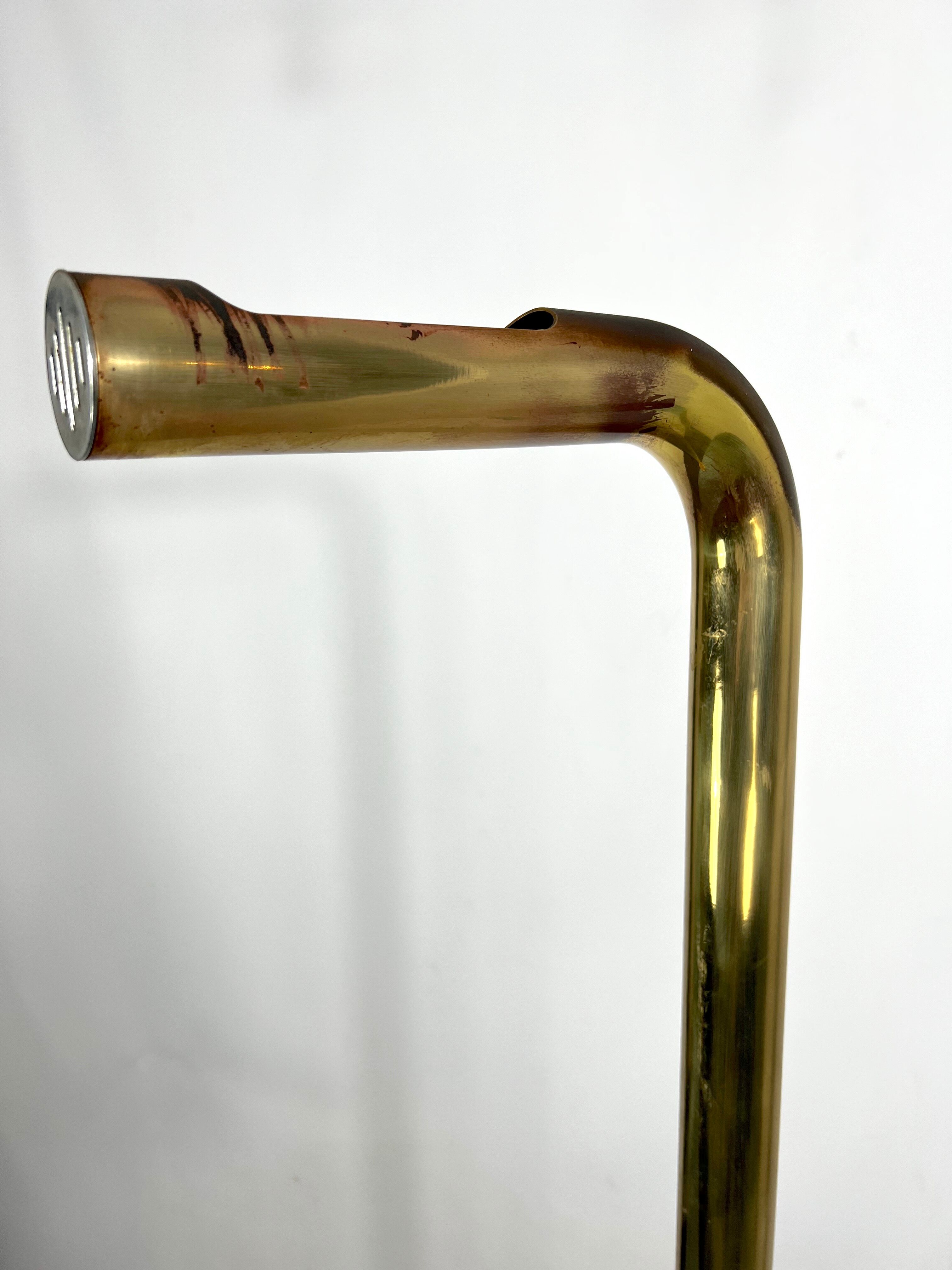 Vintage brass tube floor lam,  Italy 1970
