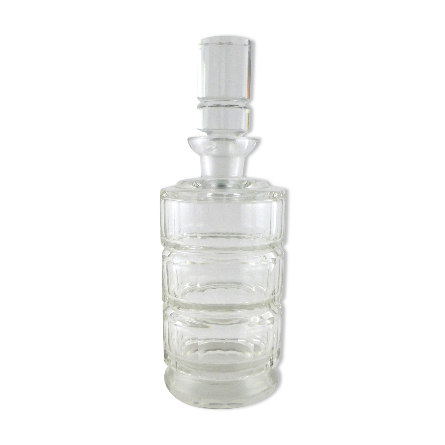 Art deco crystal bottle circa 1930