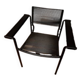 Vintage black Spaghetti armchair Giandomenico Belotti for Alias, model 109