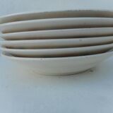 Set of 6 hollow earthenware plates