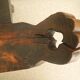 vintage tripod chair brutalist wood decor 50s brutalist