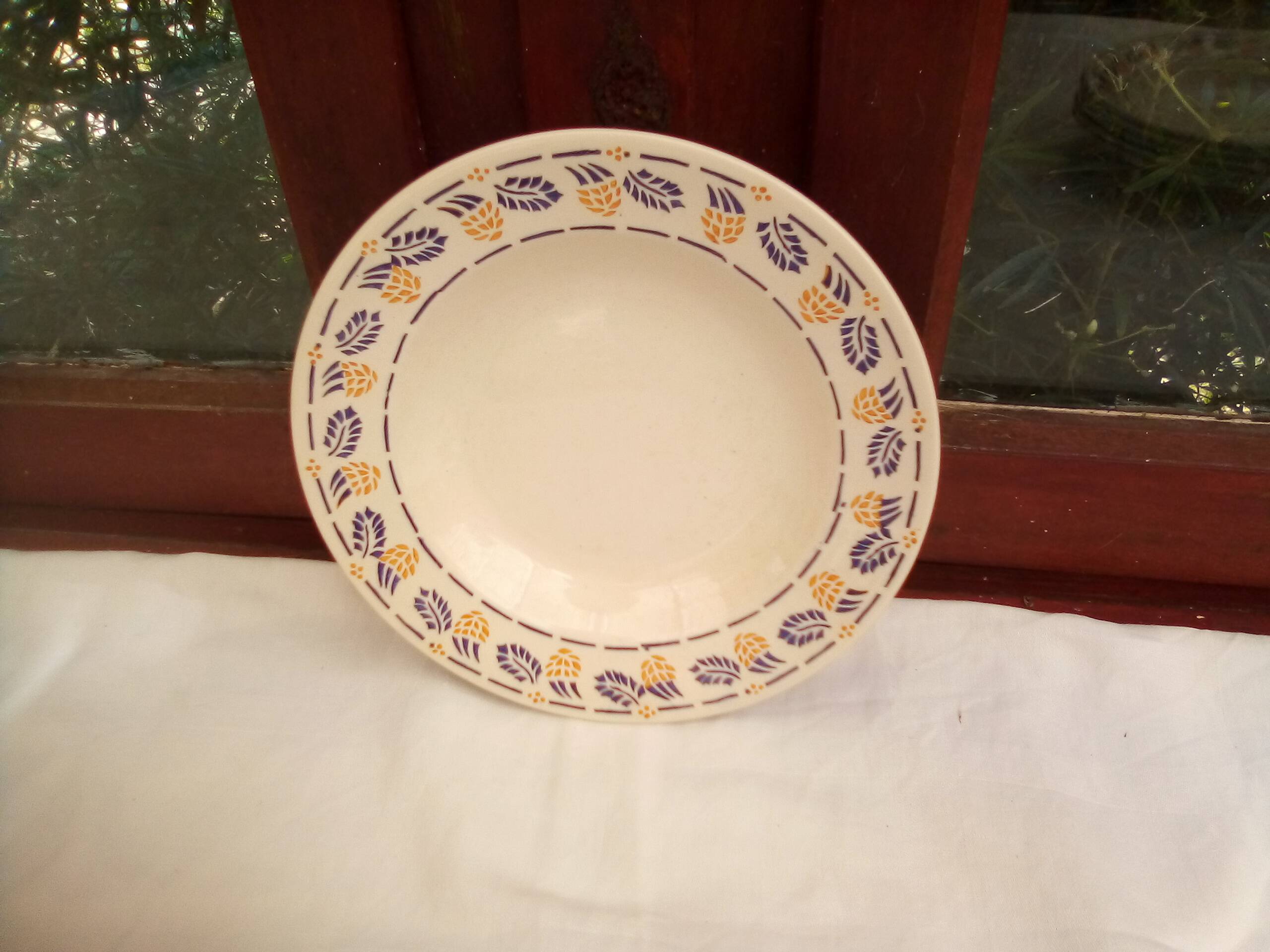 6 Edith soup plates / Faïencerie Nouvelle