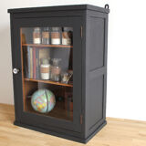 Old wooden wall showcase