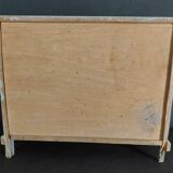 Commode de poupée ancienne bois peint années 30-40