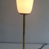 Brass and opaline lamp