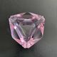Cendrier en cristal rose