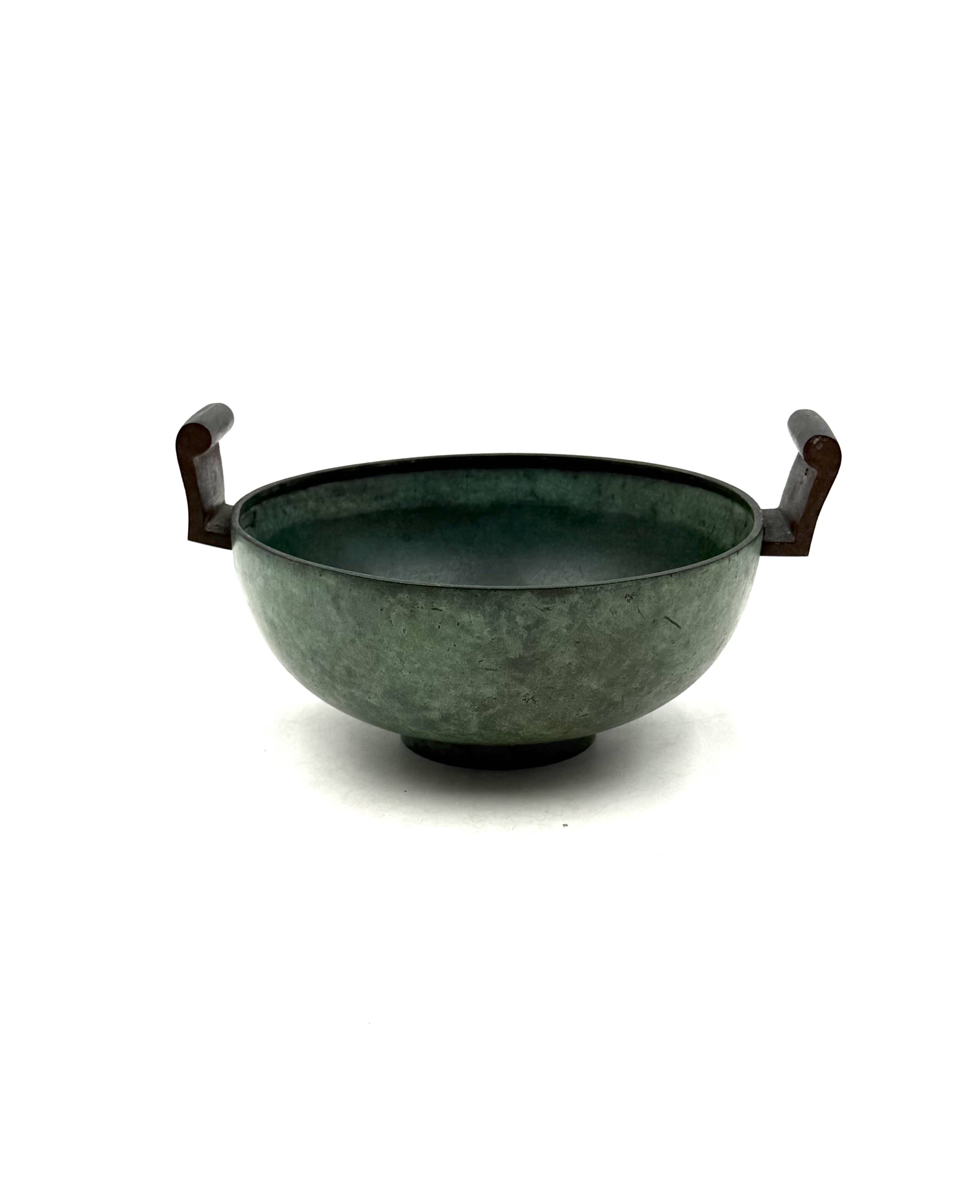 Art Deco bronze vase, Italy ca. 1930s