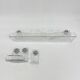 Set of Grohe ice glass bathroom set towel hanger, soap tray and plateau