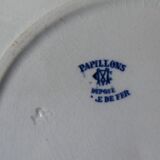 Iron earth 6 plates with butterfly entremets