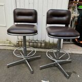 Pair of vintage bar stools, 70s
