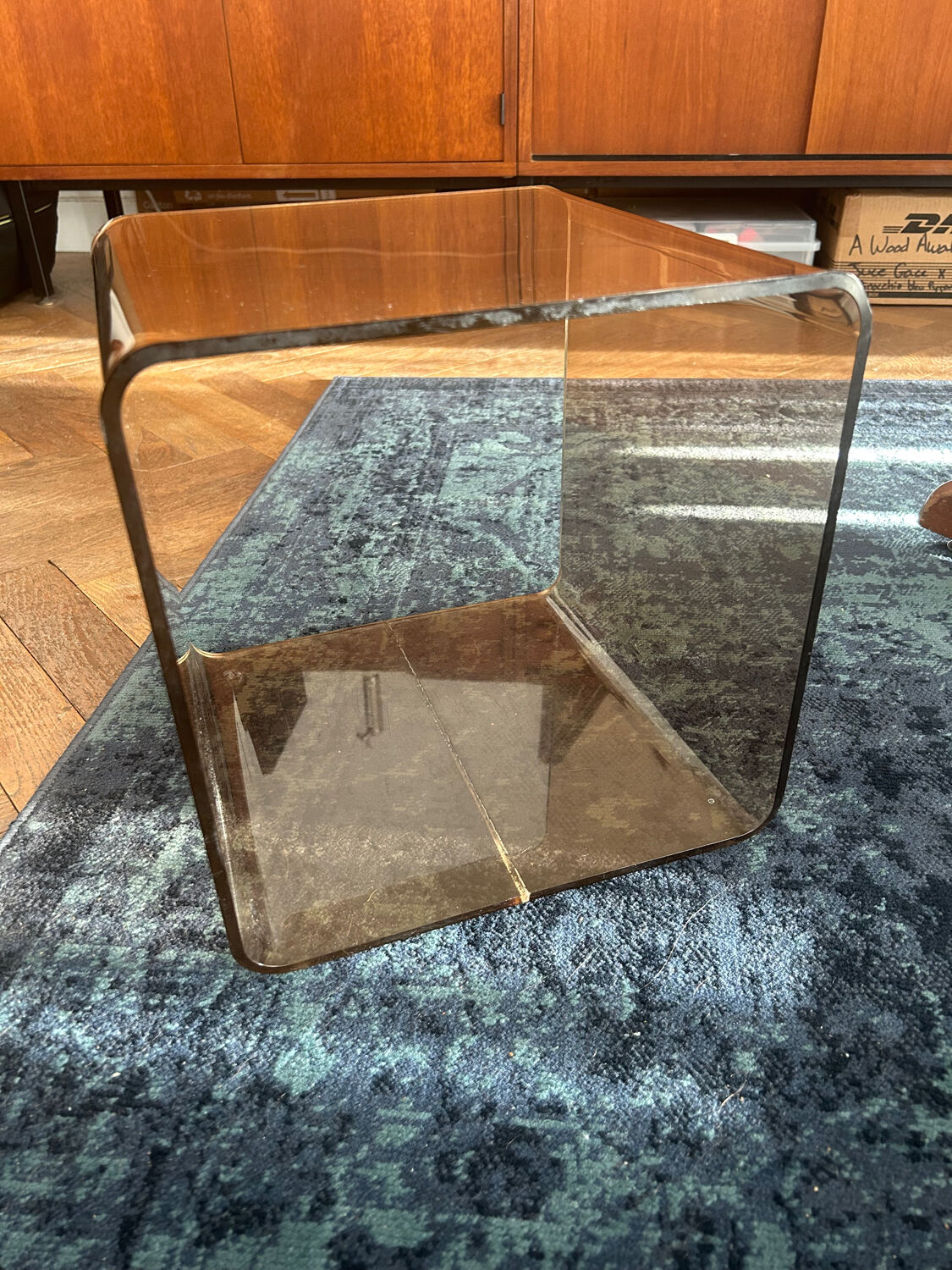 Cube/bedside table/side table design by michel dumas for roche bobois