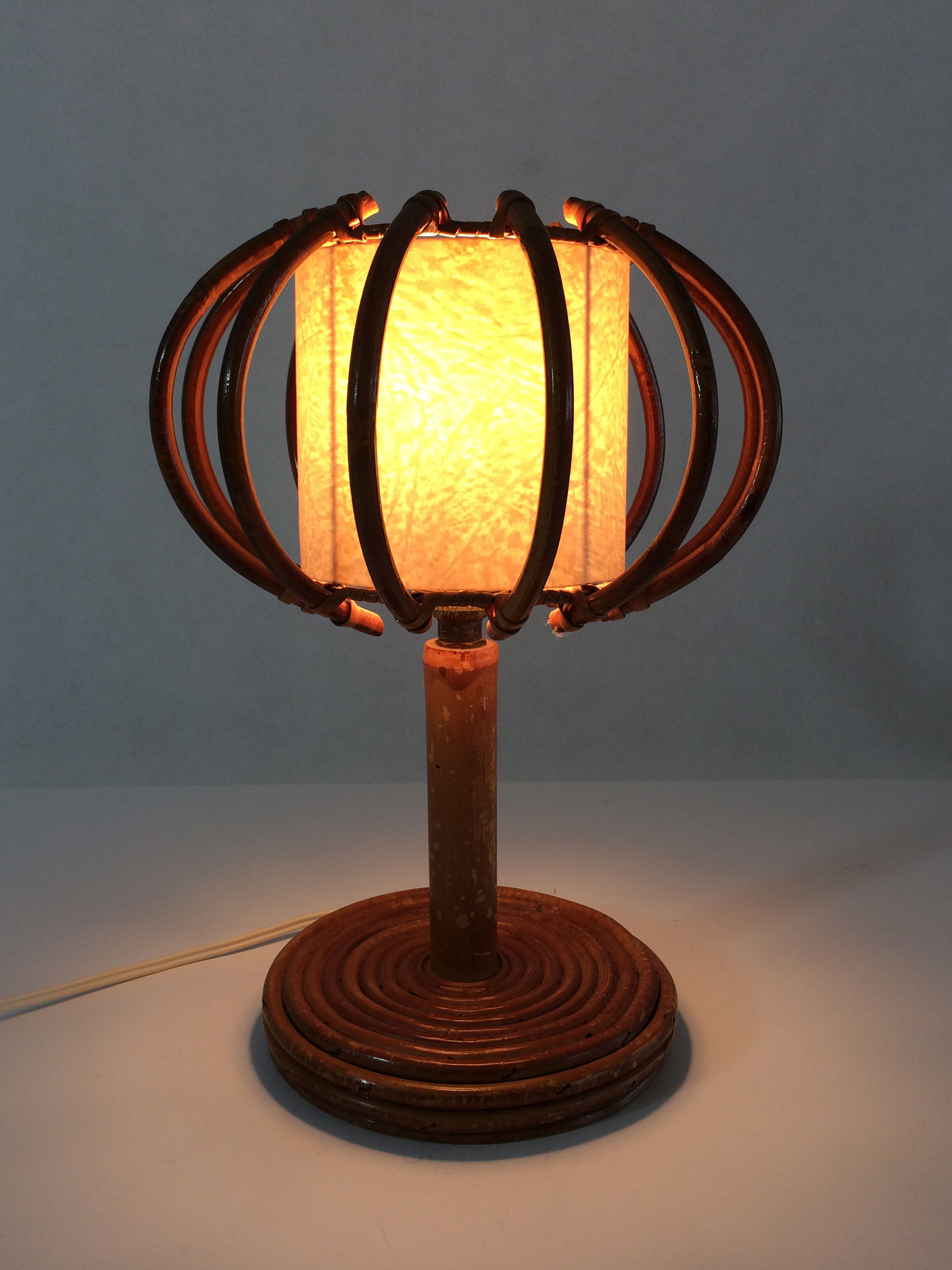 Louis Sognot vintage bedside lamp, years 50