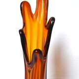 Organic blown glass vase