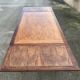 Large extendable table, marquetry, oak, vintage, 1950s