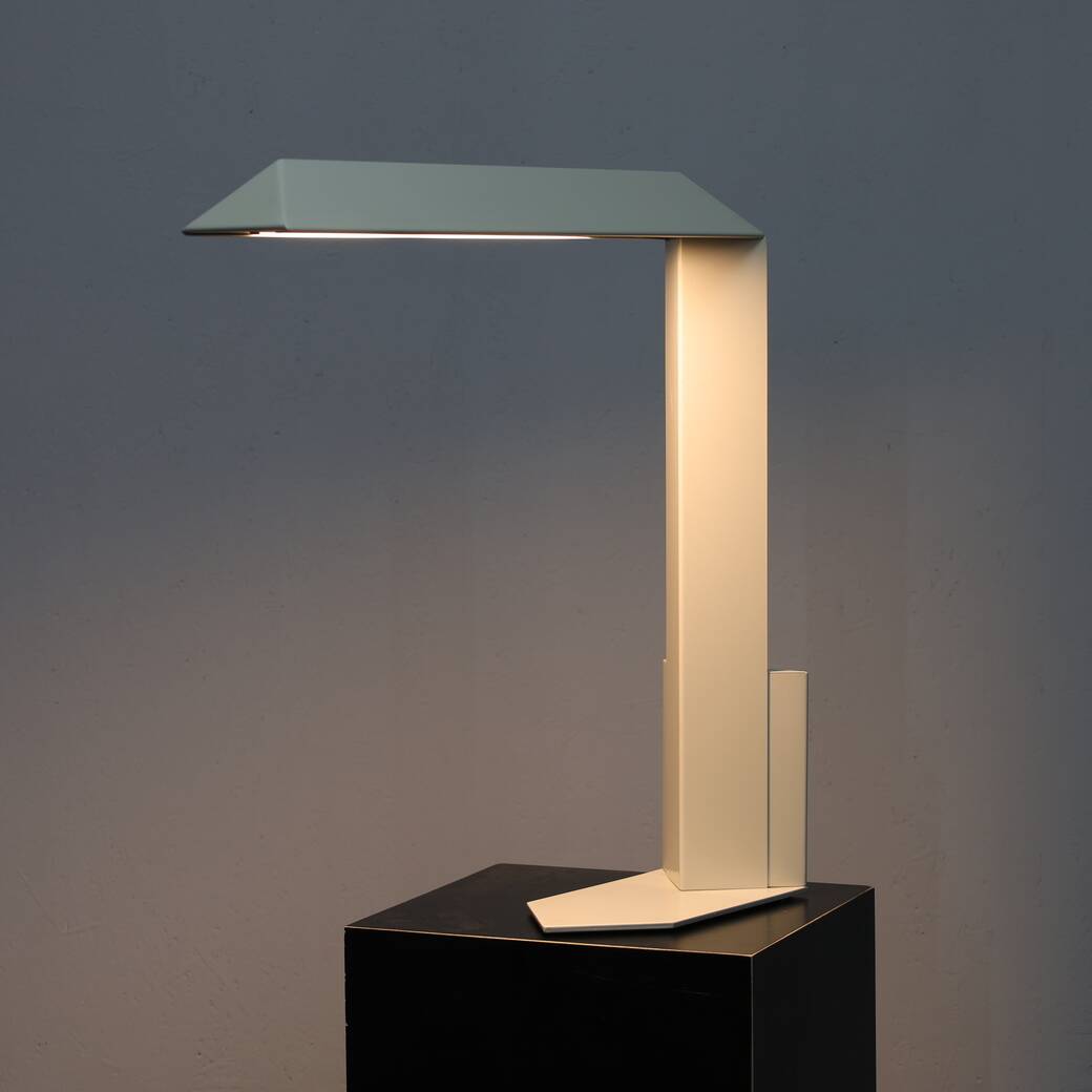 Rare Postmodern Architectural Desk Lamp by Mart van Schijndel,  80s
