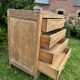 Vintage carved solid wood chest of drawers – 4 drawers