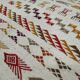 Hand-woven margoum rug in natural wool