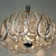 mid century PENDANT LIGHT with 24 acrylic elements 1960s 1970s space age