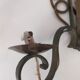 Pairs of vintage wrought iron wall lamps