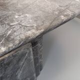 Vintage grey marble coffee table from the 1970s.