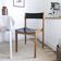 Chaise empilable vintage design danois en bois noir style scandinave Mid-Ce