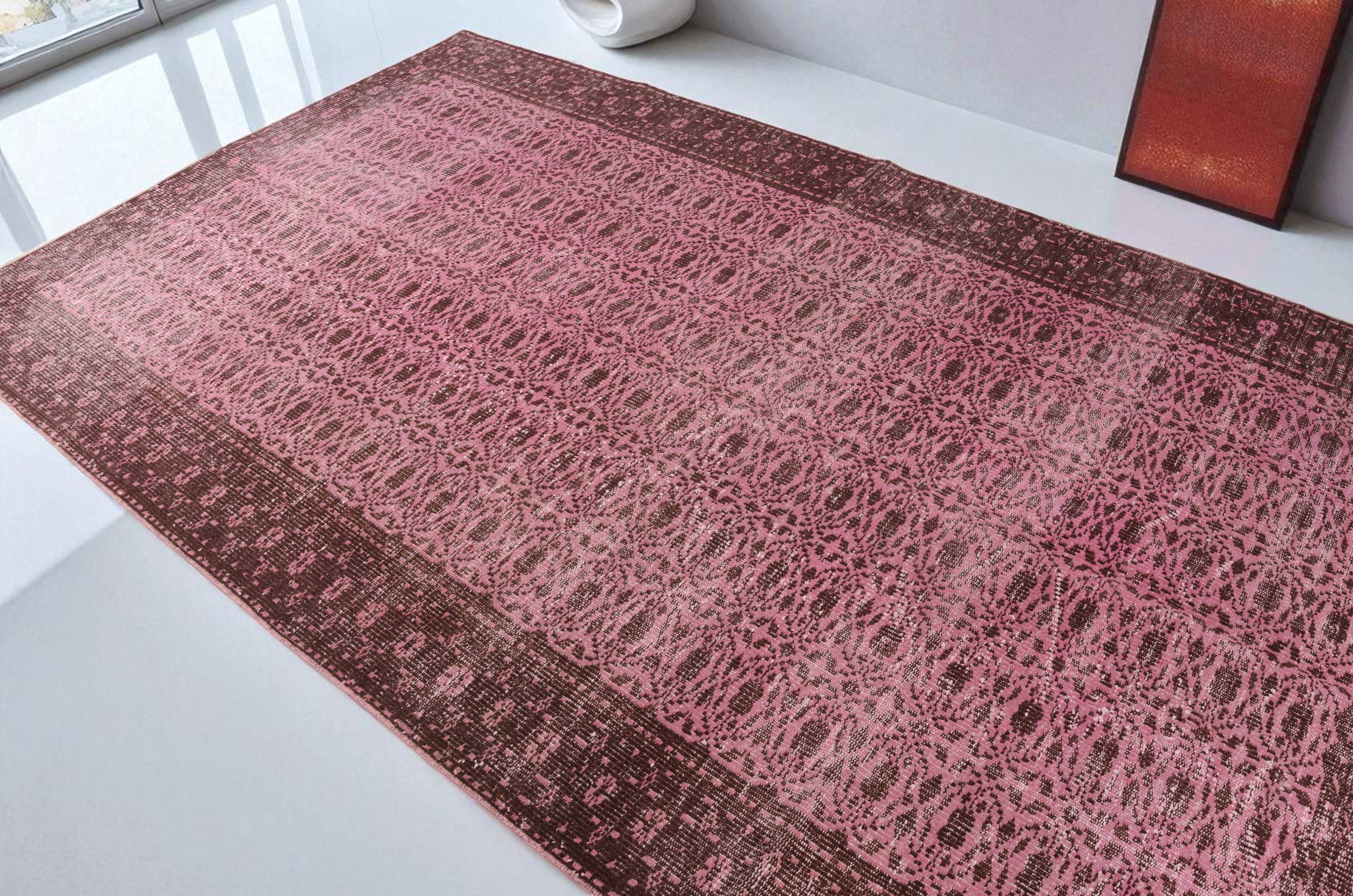 Decorative Pink Oushak Carpet sku 2527