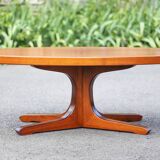 Baumann coffee table, star foot wooden table, vintage coffee table, living room table, 70's