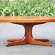 Table basse Baumann, table bois pied étoile, table basse vintage, table de salon, 70's