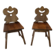 Pair of chairs brutalist stepladder