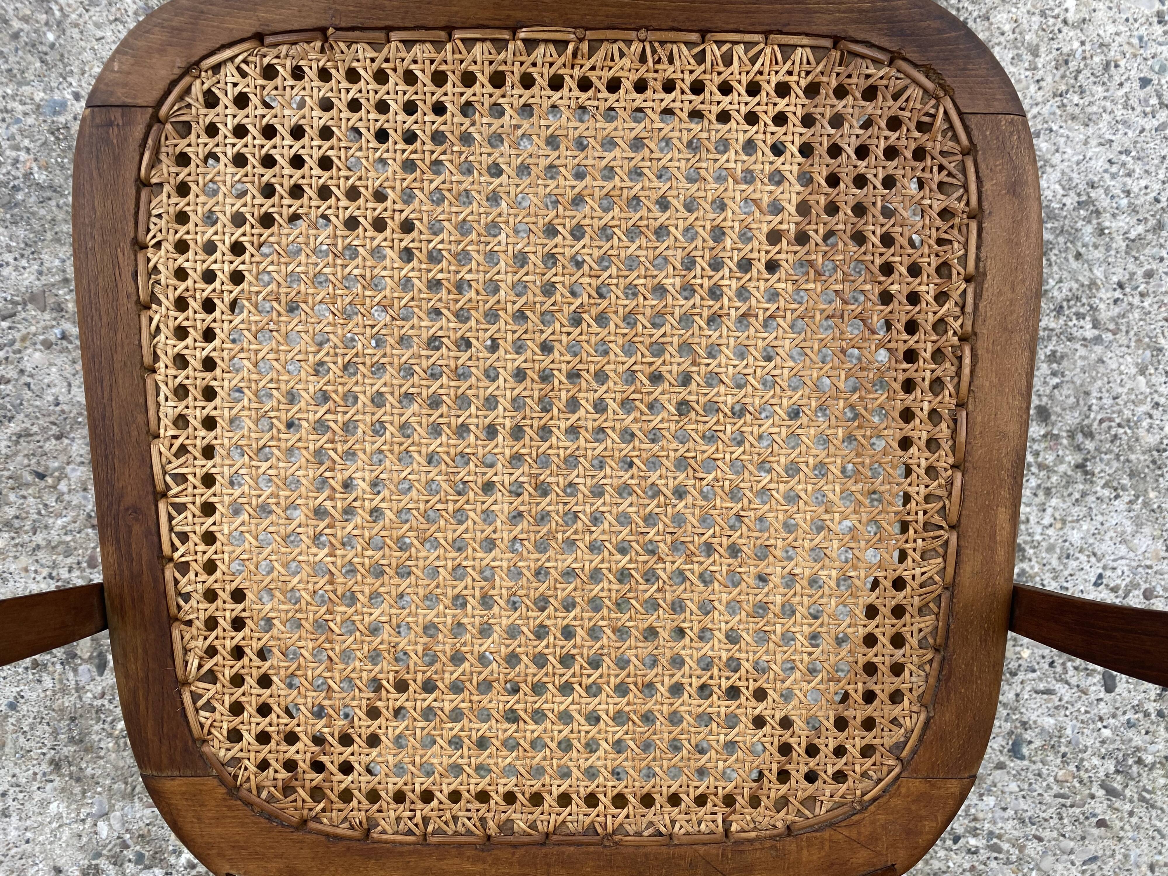 Stella canned armchair TBE