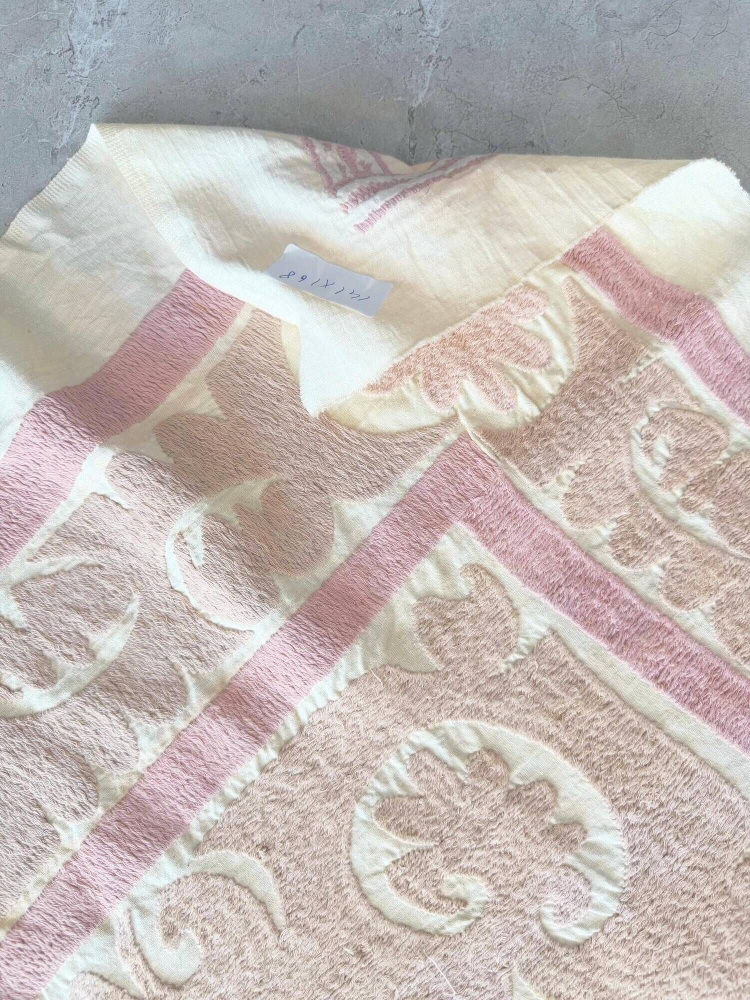Vintage hand-embroidered tablecloth 141x168 cm