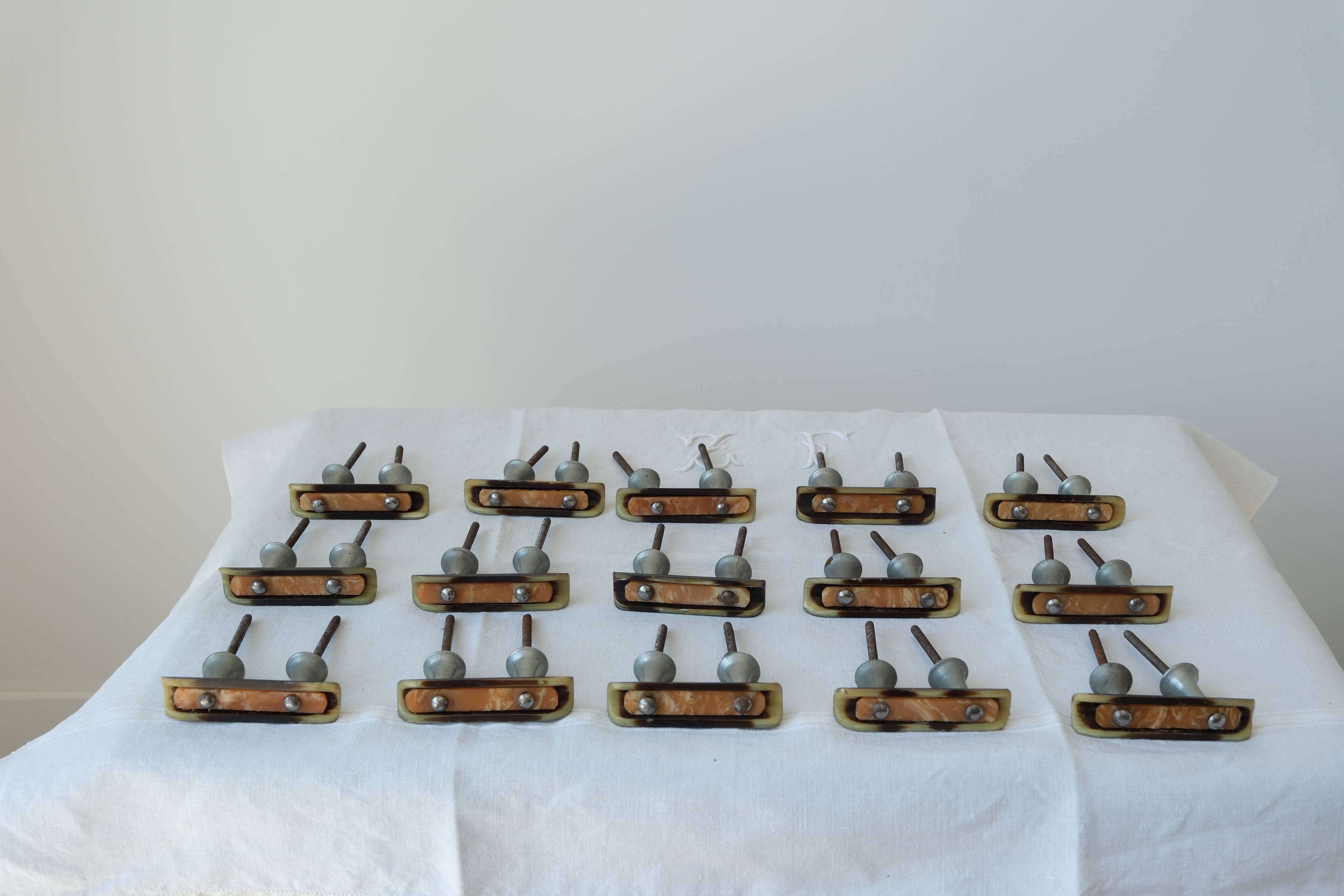 Set of vintage furniture handles