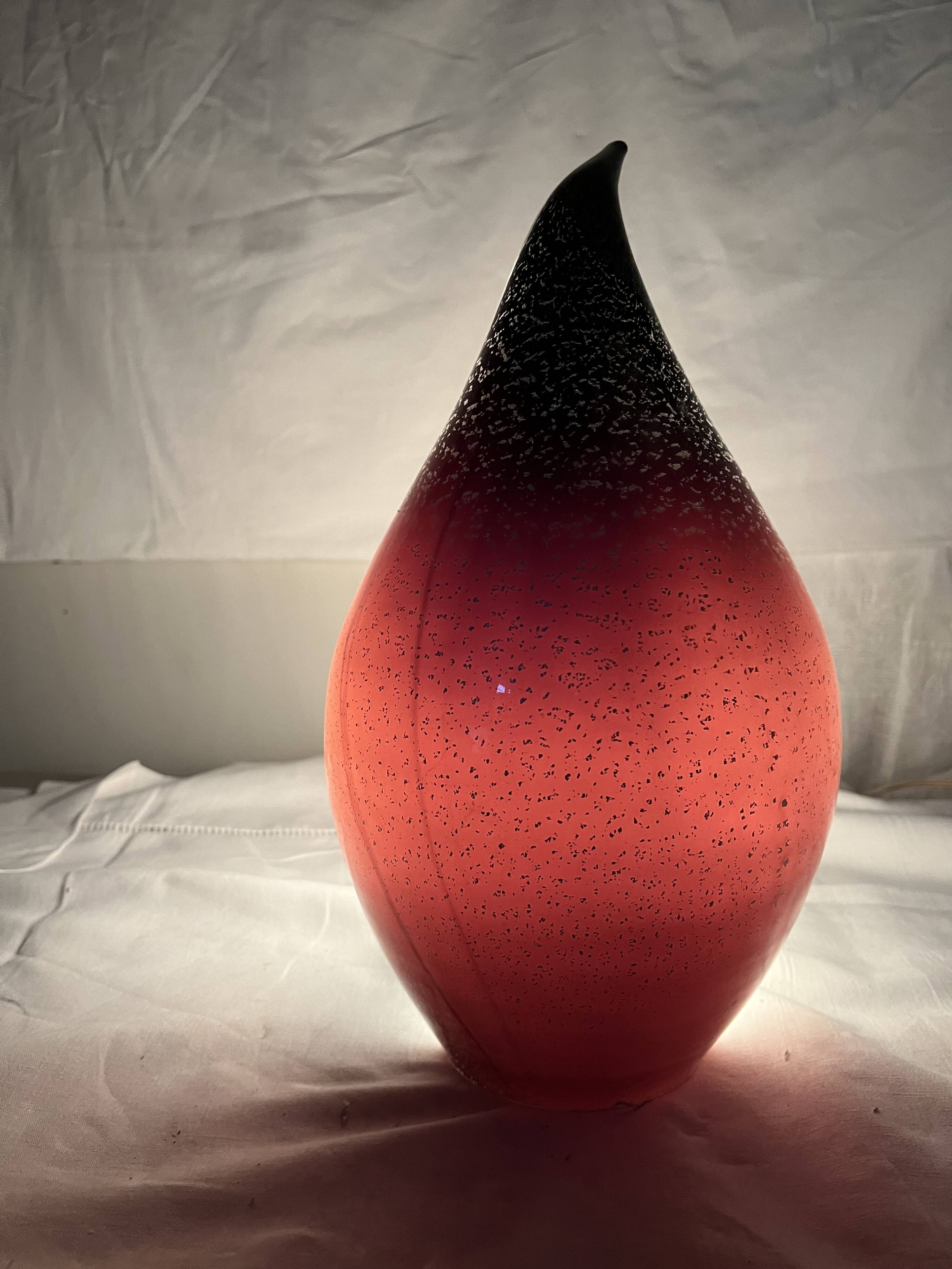 Murano glass drop lamp design from the 70s