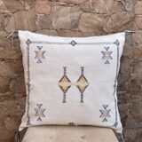 White cactus silk cushion, cactus silk cushion, white lumbar cushion