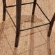 High workshop stool in wood and metal