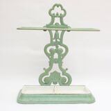 Enameled cast iron umbrella stand and basin, 19th century
