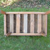 Old bistro bench foot compass