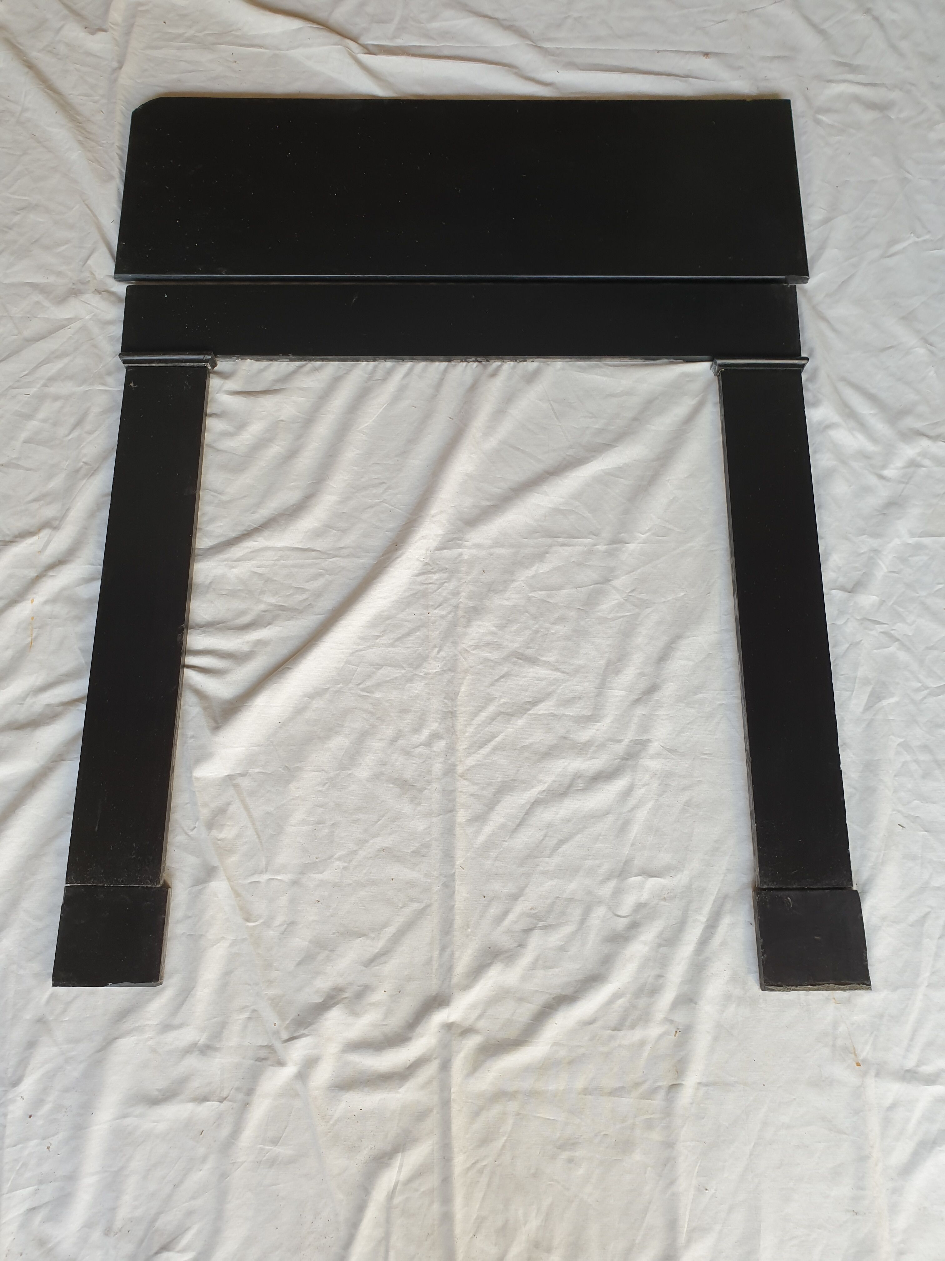 Black marble fireplace 1850