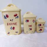 Set of 3 spice jars from Badonviller 211293